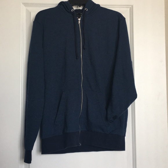navy blue zip up hoodie mens